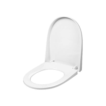 Soft Close Toilet Seat, U Shape Toilet Seat with Quick Release, Standard Size Toilet Seat Toilet Lid with Adjustable Hinges (Size : 48x37cm, Color: White)