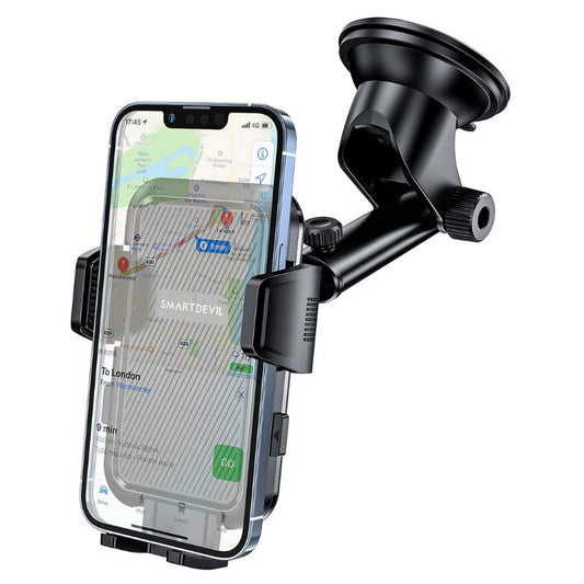 SMARTDEVIL Car Holder, Dashboard and Windscreens Suction Cup Universal Car Phone Holder, Long Arm 360° Rotation Car Mount for iPhone 13 Pro Max Samsung Huawei LG All Smartphones