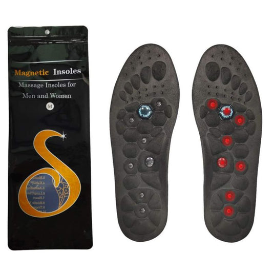 Acupressure Magnetic Massaging Insoles,Breathable Shoe Inserts with Magnets,Foot Orthotics Magnetic Insoles for Plantar Fasciitis & Pain Relief(M)