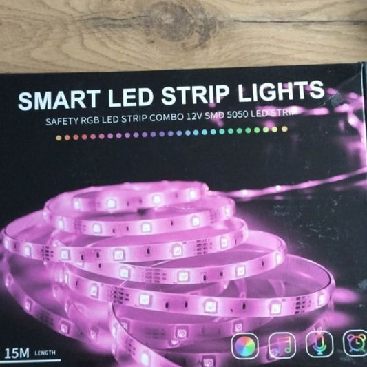 Taśma LED 15m RGB 5050 Bluetooth Android i iOS