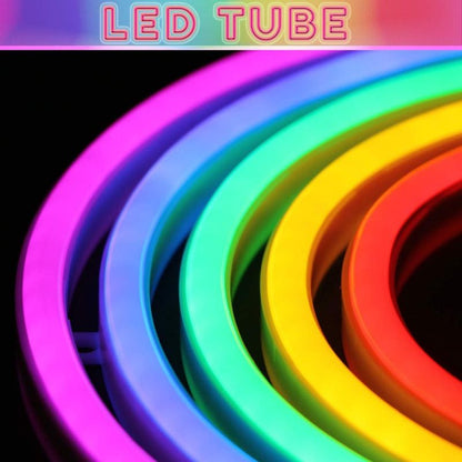 XIYUNTE Neon Rainbow Light, Cute Led Rainbow Neon Signs for Wall Decor, USB or Battery Powered Rainbow Neon Lights for Bedroom, Colorful Rainbow Led Lights for Girls Room, Dorm, Party, Wedding