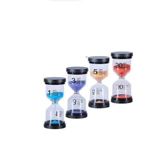 Hourglass Sand Timers Pack of Four 1,3,5,30