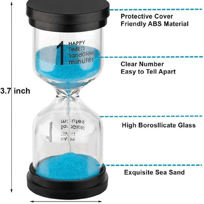 Hourglass Sand Timers Pack of Four 1,3,5,30