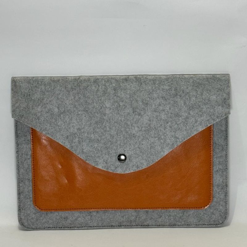 laptop bag grey and orange