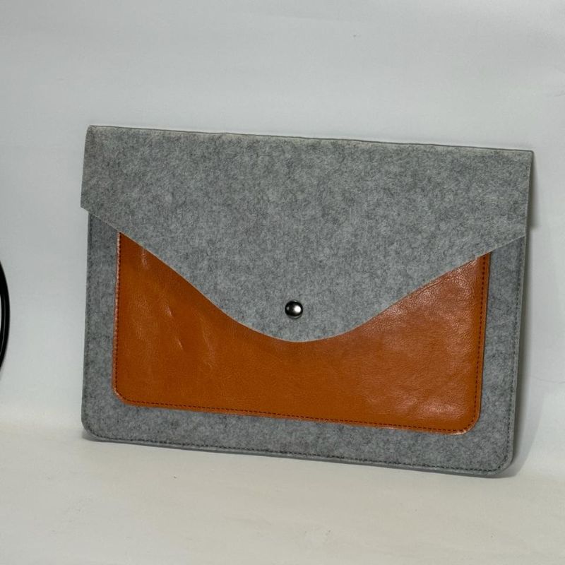 laptop bag grey and orange