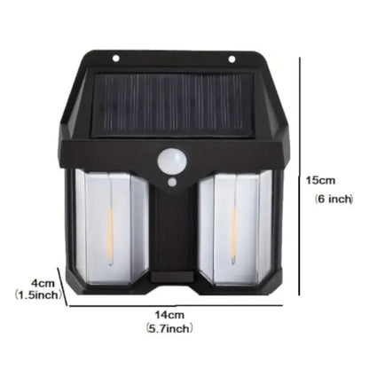 Double Tungsten LED Solar Powered Motion Sensor Wall Lamp CL-228