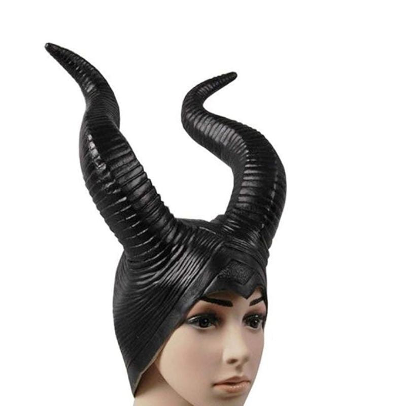 Urantool Halloween Costumes Maleficent Horns Deluxe Headpiece Black Evil Hat for Women