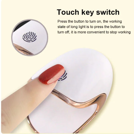 Small 6W Q6 3 LED Nail Dryer UV LED Lamp Portable Drying Nail Polish Mini Manicure Tools for Home Use