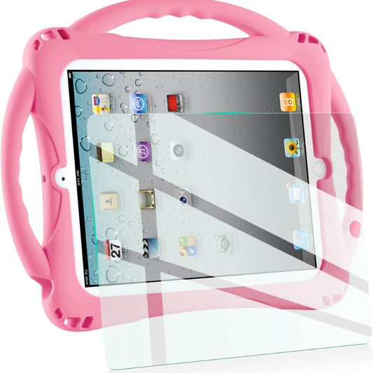 iPad 2 Case for Kids, Topesct Shockproof Silicone Grip Stand Case & (Tempered Glass Screen Protector) for Apple iPad 2, iPad 3, iPad 4