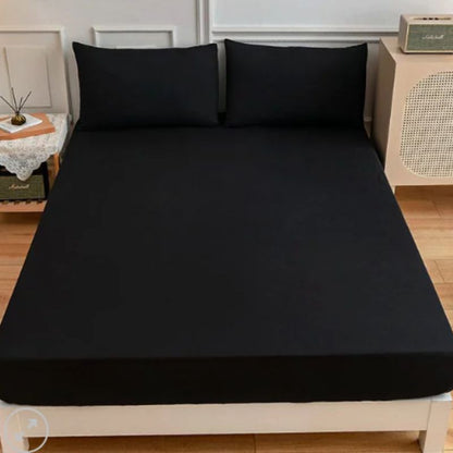 Waterproof Mattress Cover In Cotton Jersey Black G-814