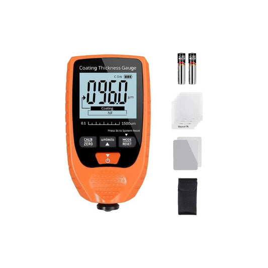 Neoteck Car Paint Coating Thickness Gauge Meter 0-1500um Orange