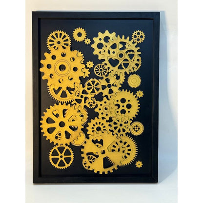 3d Steam Punk Gears 17x12.5inch wall art