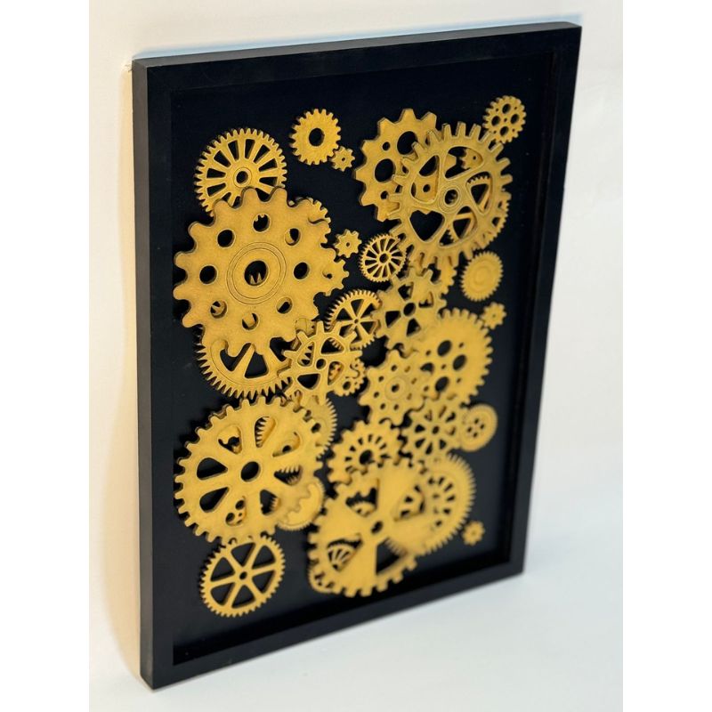 3d Steam Punk Gears 17x12.5inch wall art