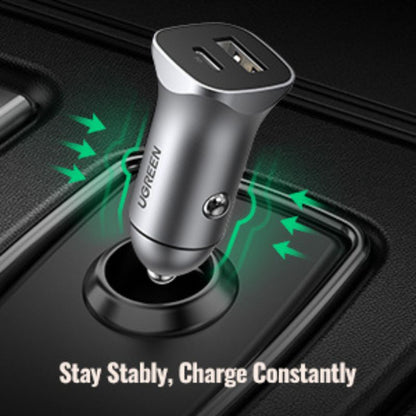 UGREEN 30780 DUAL PORT PD CAR CHARGER