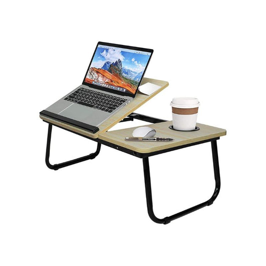 Foldable Laptop Stand Desk Table Tray Bed Study Portable Adjustable Lapdesk, Breakfast Bed Serving Tray, Portable Mini Picnic Desk