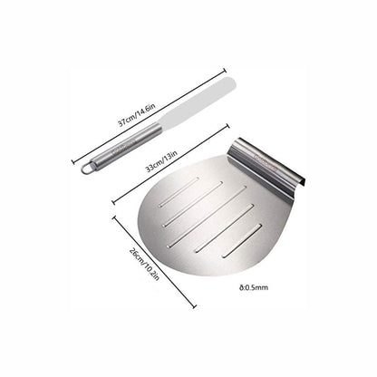 Goldbeing Cake Slice Set Incl. Spatula, for Safe Lifting of Cake Bases, Cake Saver, Stainless Steel, Cake Slice with Handle, Cake Base Divider as a Gift, (Silver)