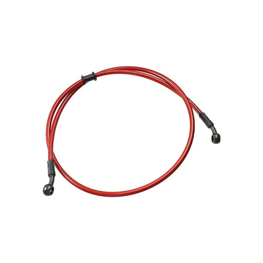 Motoforti 120cm 47.24" 10mm Motorcycle Braided Brake Clutch Oil Hoses Line Pipe Clutch Throttle Gas Line Fuel Pipe Red for ATV Dirt Bike