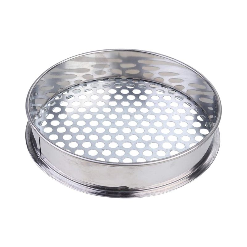 Hemoton Garden Sieve Mesh Garden Sieve Stainless Steel Diameter 20 cm Hole 10 mm Stone Sand Earth Mesh Sieve Garden Tools Gardening Garden Plants Cultivation Tool Garden Supplies