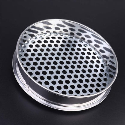 Hemoton Garden Sieve Mesh Garden Sieve Stainless Steel Diameter 20 cm Hole 10 mm Stone Sand Earth Mesh Sieve Garden Tools Gardening Garden Plants Cultivation Tool Garden Supplies