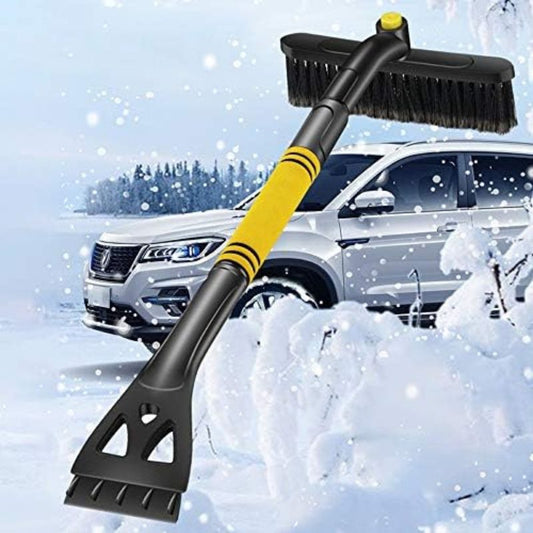 Ice Scraper & Snow Brush(3 in 1) Easy to Assemble, Winter Snow Brush With Extendable Handle for Car Windshield and Window, Suitable for Trucks and SUV