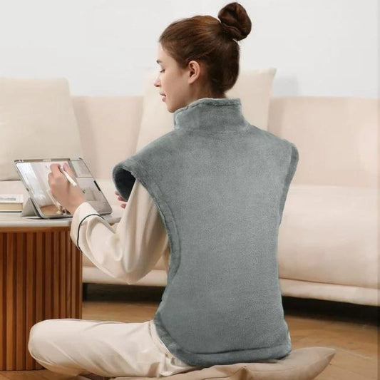 MARNUR Large Heating Pad for Neck Shoulders Back with 4 Heating Levels, 2H Auto Shut-off - Gray