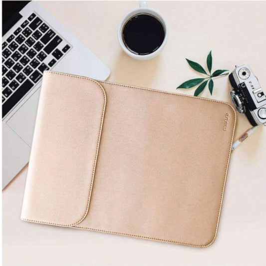 MOSISO Laptop Sleeve Compatible with MacBook Air 13 inch M2 A2681 M1 A2337 A2179 A1932/Pro 13 M2 M1 A2338 A2251 A2289 A2159 A1989 A1706 A1708, Faux Suede Leather Envelope Case