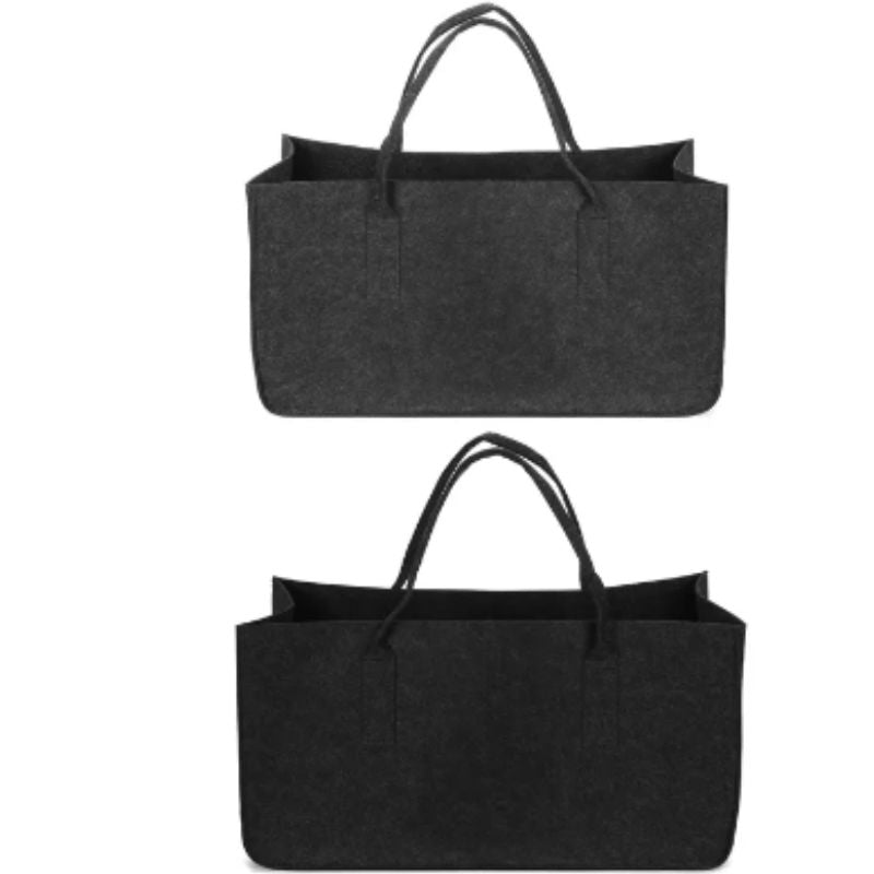 50x25x25cm Capacity 15 kg Firewood Handbag Robust Felt Large Capacity Carrying Storage Shopping Tool Bag