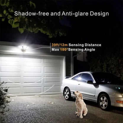 STASUN Motion Sensor Outdoor Light Battery Powered, 700LM Wireless Battery Operated LED Security Lights Motion Outdoor, 5000K, LED Flood Light, 3 Head Sensor Light for Garage,Yard(Black)