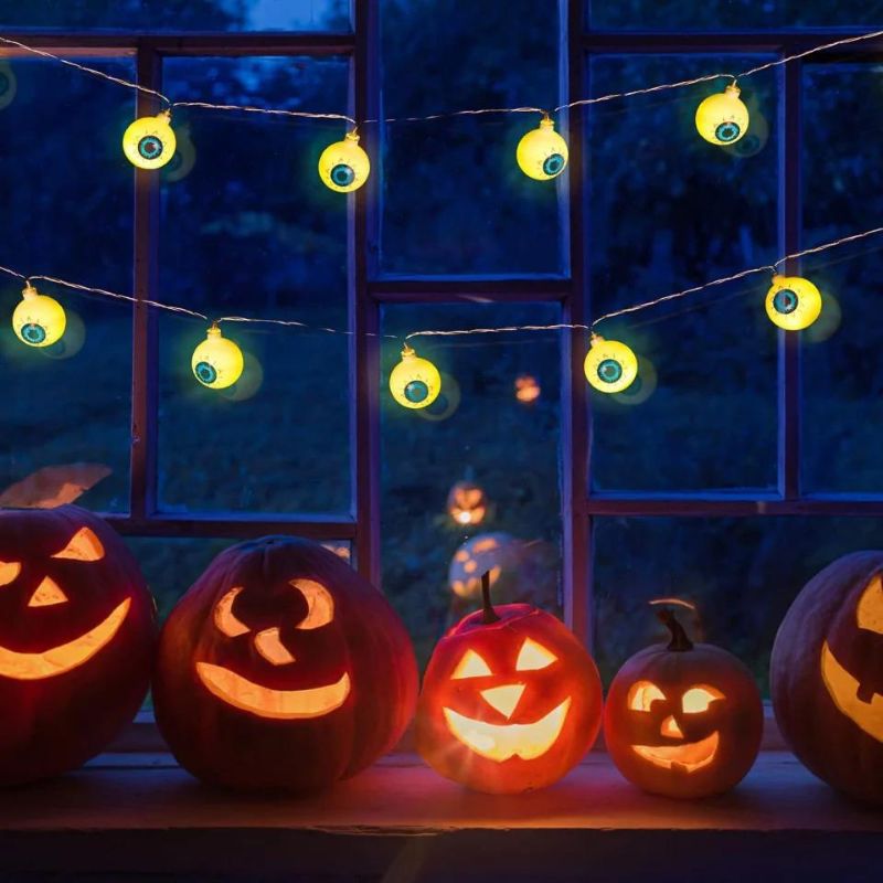 Salcar Halloween installation, LED, white/black/blue, 1.5 m