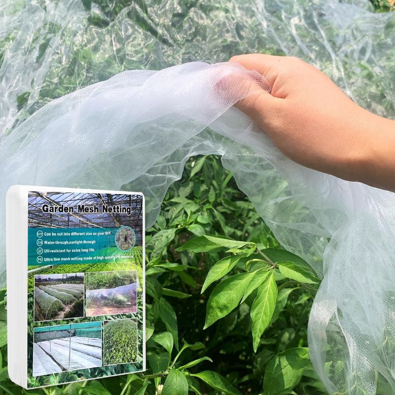 Garden Netting Pest Barrier 10x20 FT Ultra Netting for Garden Protection from Animals, 60 mesh Garden Netting Mesh Covers for Plants, Vegetable and Flowers