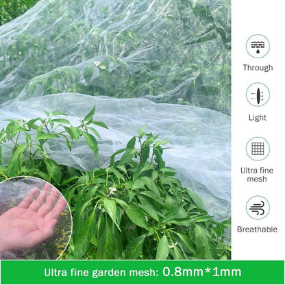 Garden Netting Pest Barrier 10x20 FT Ultra Netting for Garden Protection from Animals, 60 mesh Garden Netting Mesh Covers for Plants, Vegetable and Flowers