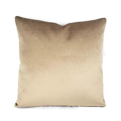 Solid Taupe Brown Velvet Pillow Cover - 20" x 20" Brown Velvet Cushion Case (pair)