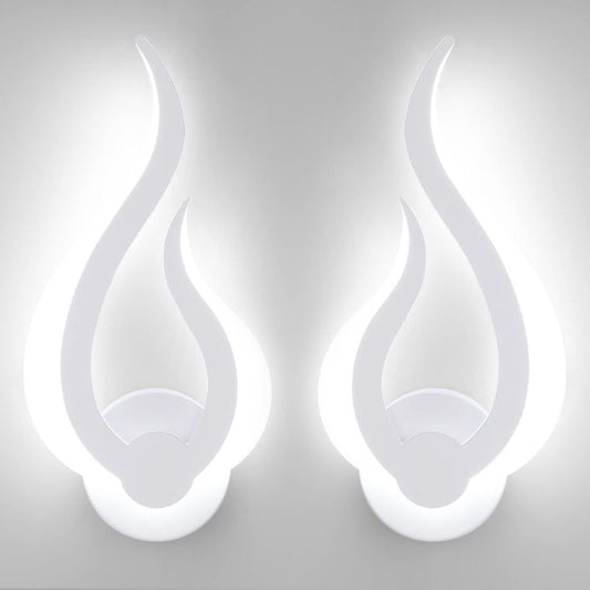 Lightess 2-Pack 12W LED Flame Wall Lights (Pair Left + Right)