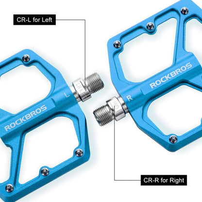 ROCKBROS Bike Pedals Lightweight Aluminum Platform 9/16'' Sealed Bearing