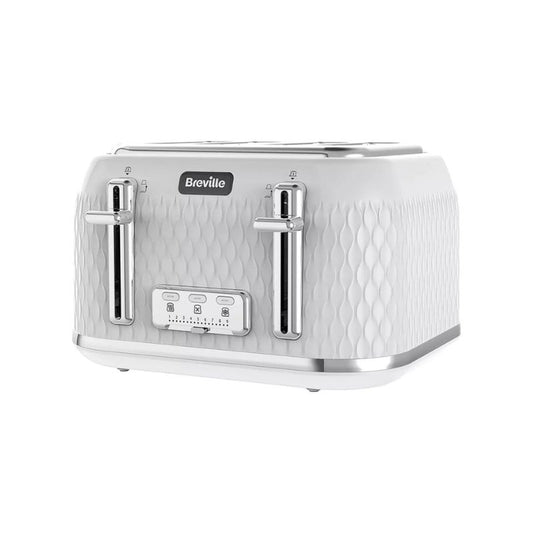 Breville VTT911 Curve Collection White Gloss 4 Slice Toaster