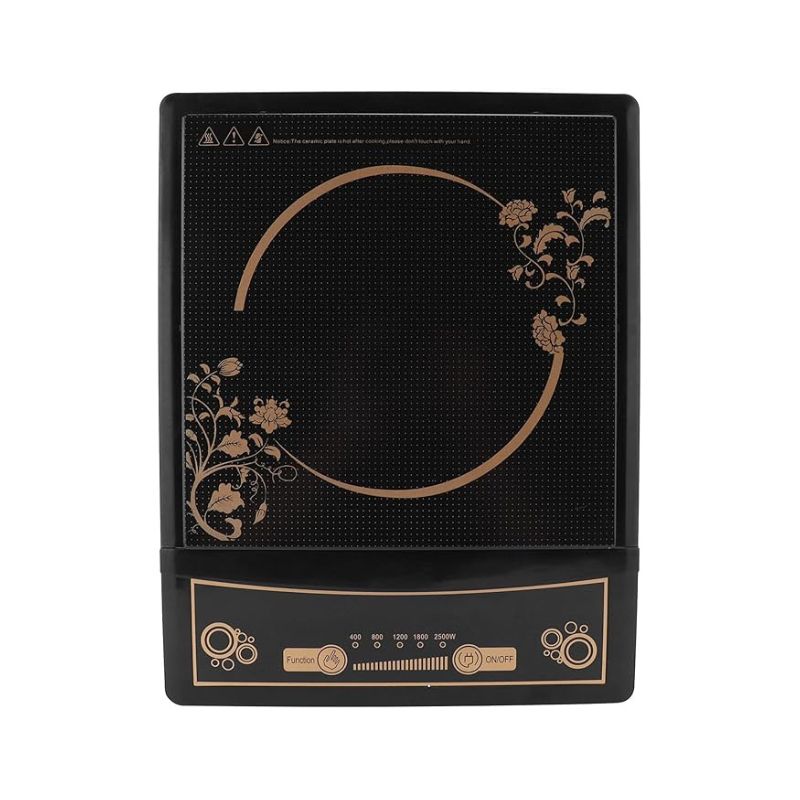 Portable Induction Hob, Single Cooker Induction 2500W Cooktop Countertop with Digital Control Panel, Induction Cooktop with 5 Levels Temperature Control for Kitchen Use