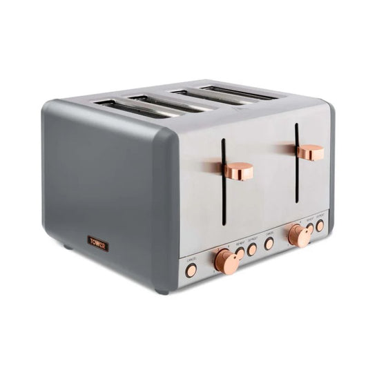 Tower Cavaletto 4 Slice Stainless Steel Toaster