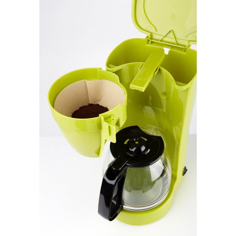 Korona 10118 Coffee Maker | Filter Coffee Machine for 12 Cups of Coffee | Glass Jug | Green | 800 Watt