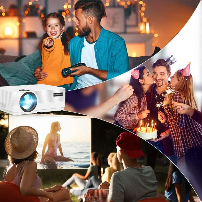 VANKYO Leisure 470 Mini Wifi Projector, 250'' Large Screen and 1080P Supported LCD Home Theater Projector