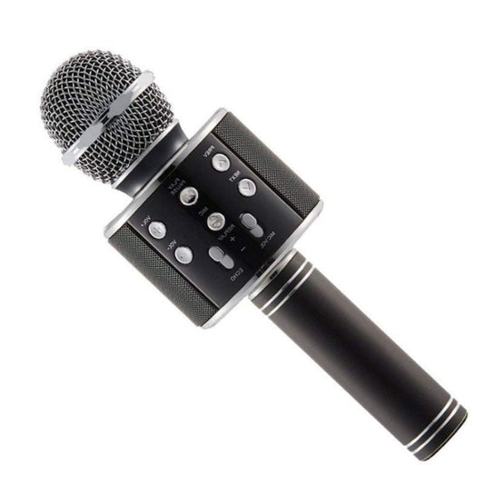 BigPlayer Design 2 Wireless Singing Mic Handheld Multi-function Bluetooth Karaoke Mic with Microphone Speaker For All Smart Phones