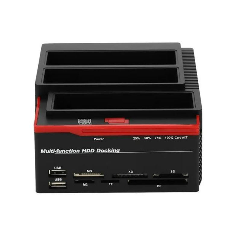 Multifunctional 2.5/3.5" &SATA Hard Disk Base USB 3.0 HDD Docking Station Three-bay HDD Docking Station Plug