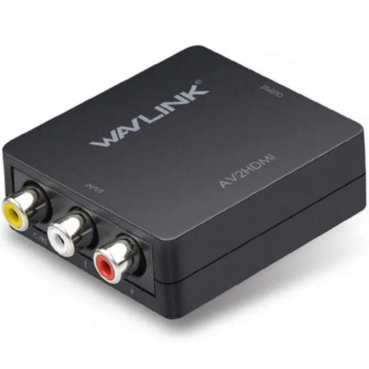 WAVLINK RCA to HDMI Converter, 1080p 3RCA to HDMI CVBS AV Composite Video Audio Adapter with USB