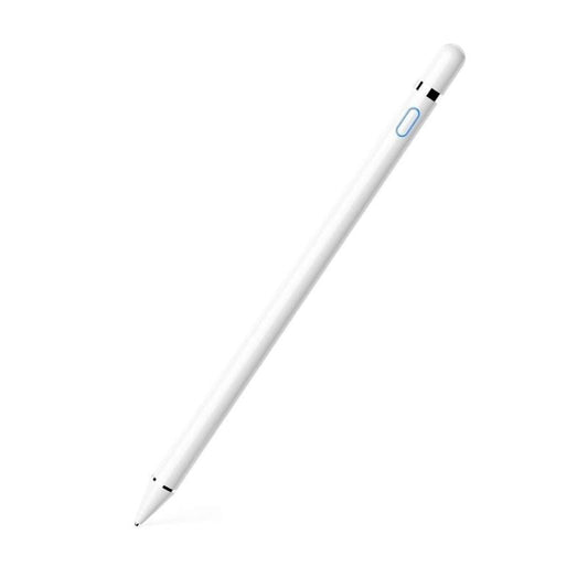 COCO Active Stylus Pen for Touch Screens, Superfine Nib with 1.5mm Elastic Copper Tip, Smart Pen Compatible with iPad and Most Tablets on Touchscreen Devices, Rechargeable Stylus Pen (White)