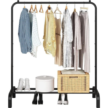 UDEAR Clothing Rack Portable Single Rod Garment Rack