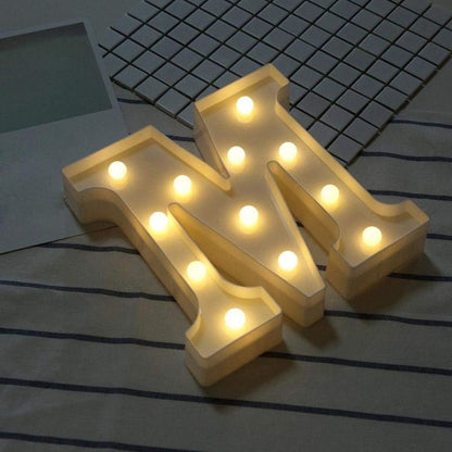 ight Up Letters,SMYTShop Warm White LED Letter Light Up Alphabet Letter Lights for Festival Decorative Letter Party Wedding (M)