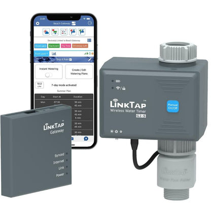 LinkTap G2S Wireless Water Timer & Gateway & Flow Meter