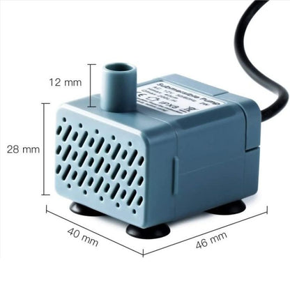 Toozey Cat Fountain Pump IPX8, 2 W Quiet Replacement Pump Cat Fountain, Super Low Consumption, Cat Fountain Pump, Pump for Cat Drinking Fountain