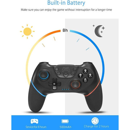 Switch Controller, Wireless Pro Controller for Switch/Switch Lite/Switch OLED, Switch Remote Gamepad with Joystick, Adjustable Turbo Vibration, Ergonomic Non-Slip