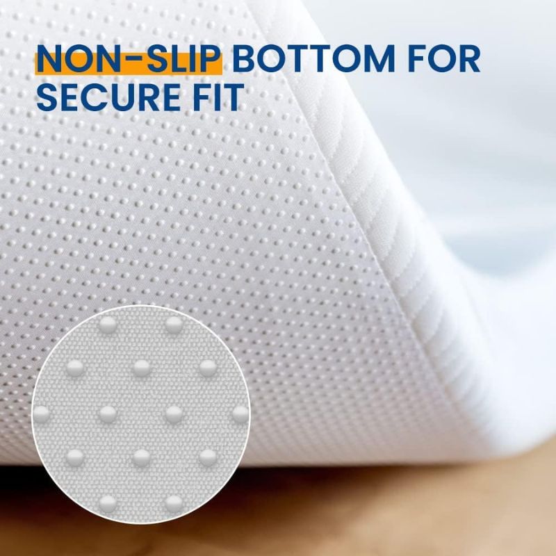 Newentor Double-Layer Memory Foam Mattress Topper