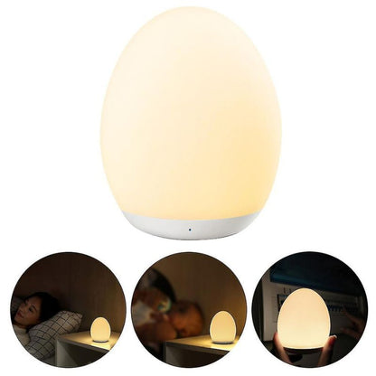 Led Baby Night Light, Usb Rechargeable Bedside Table Lamp, Touch 7 Color Rgb Gradient